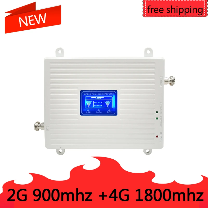 Усилитель сотового сигнала GSM 900 LTE 1800 2G 4G усилитель с двойным усилением 70 дБ