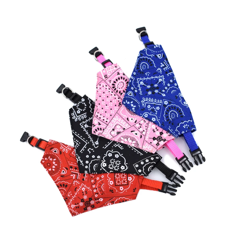 Ошейники прекрасный Регулируемая печать щенок Цепочки и ожерелья шарф Ошейник