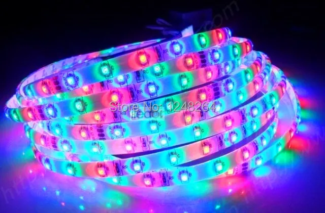 5 м/лот SMD 5050 Водонепроницаемый светодиодный RGB DC12V м/рулон 60 s/M 14 4 w/m10mm гибкие