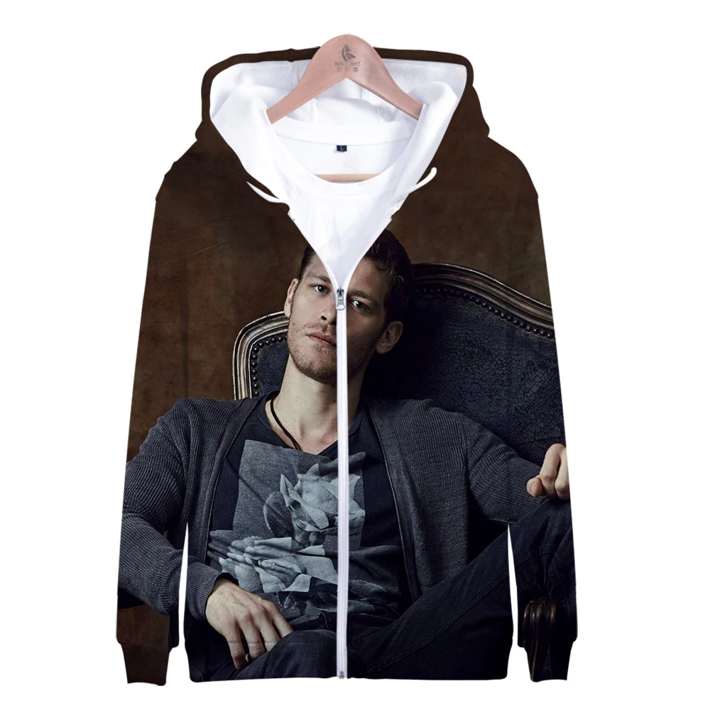 

Aikooki New Fashion Niklaus Mikaelson 3D Zipper Hoodies Men/Women Popular Harajuku Print Niklaus Mikaelson Zipper Sweatshirts