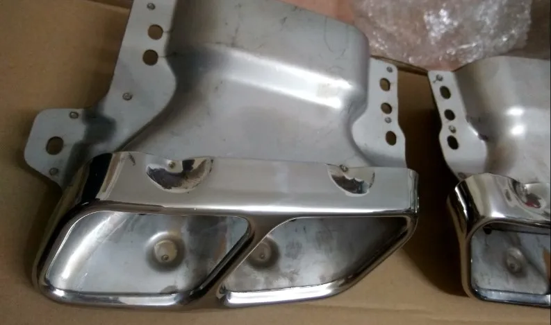 2 шт./компл. автомобильные выхлопные трубы из нержавеющей стали глушитель