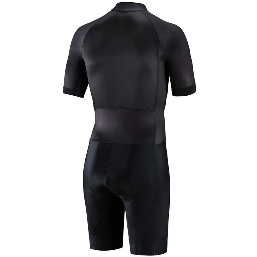 Мужской костюм для триатлона Black Pro цельный спортивный из Джерси велоспорта