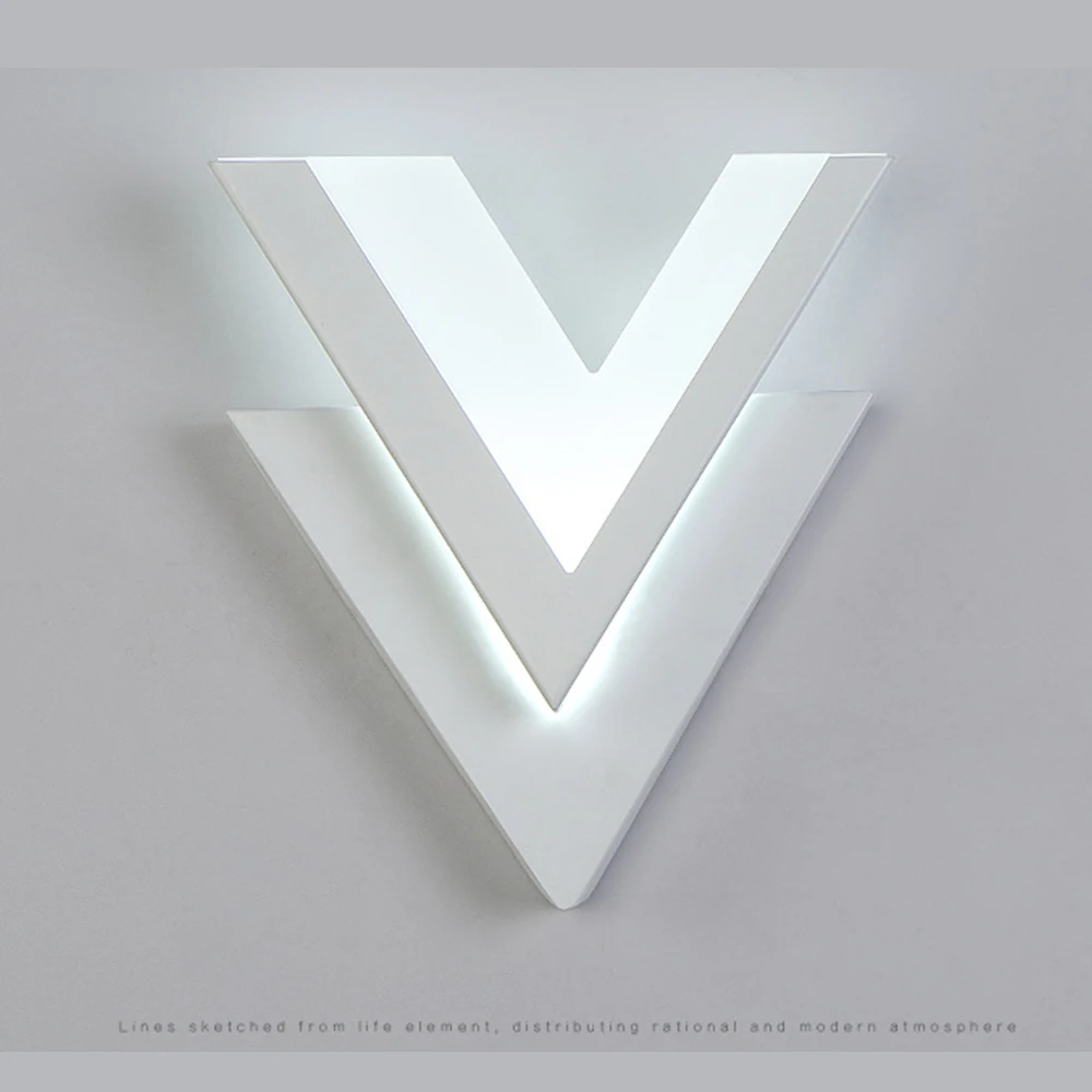 Новый V-образный настенный светильник светодио дный простой проход коридора