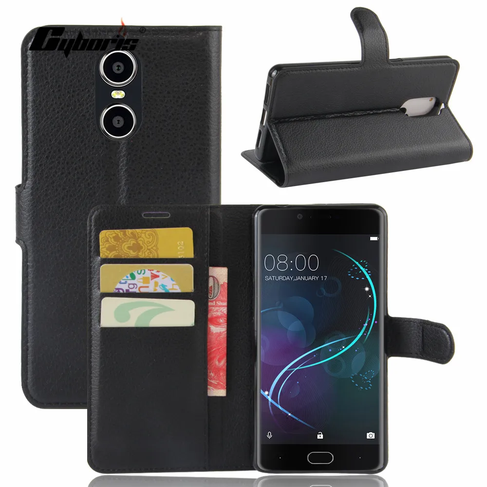 Роскошный флип чехол CYBORIS для Doogee Shoot 1 книжка 5 дюйма подставка телефона|case for