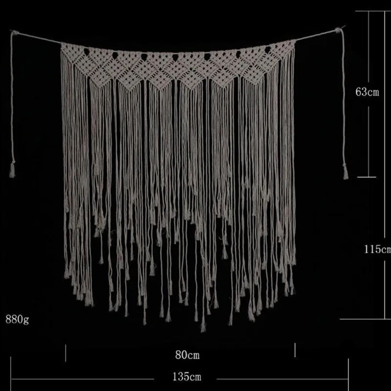 

Bohemia Tassel Woven Tapestry Macrame Wall Hanging Decoration Tapestry Home Decor Woven Crochet Home DecorTapestry Wall Hanging