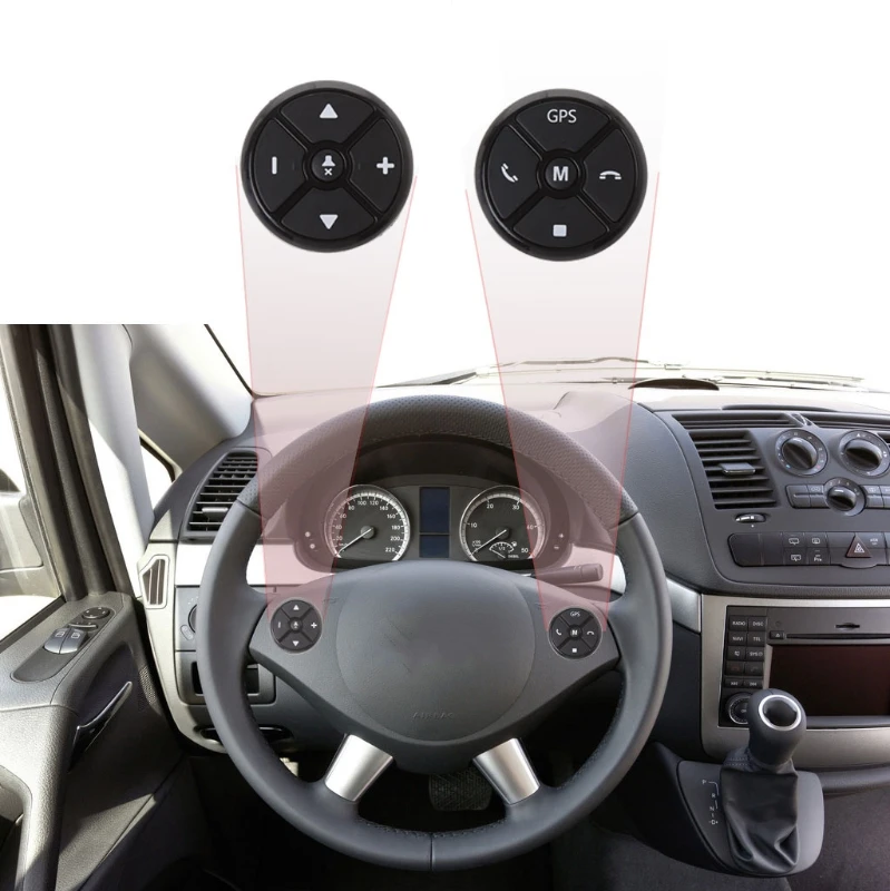 

Новинка; 1 комплект детский Универсальный Авто рулевого колеса автомобиля DVD GPS Беспроводной умная кнопка пульта дистанционного управления ...