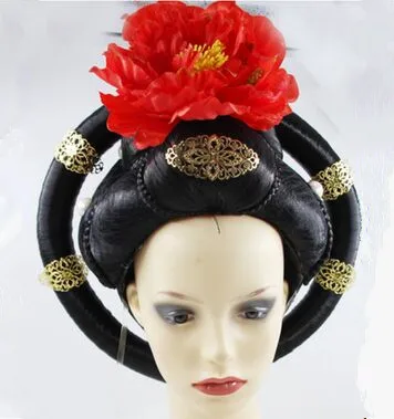 Китайские волосы древней королевы для женщин династии Тан принцесса косплей