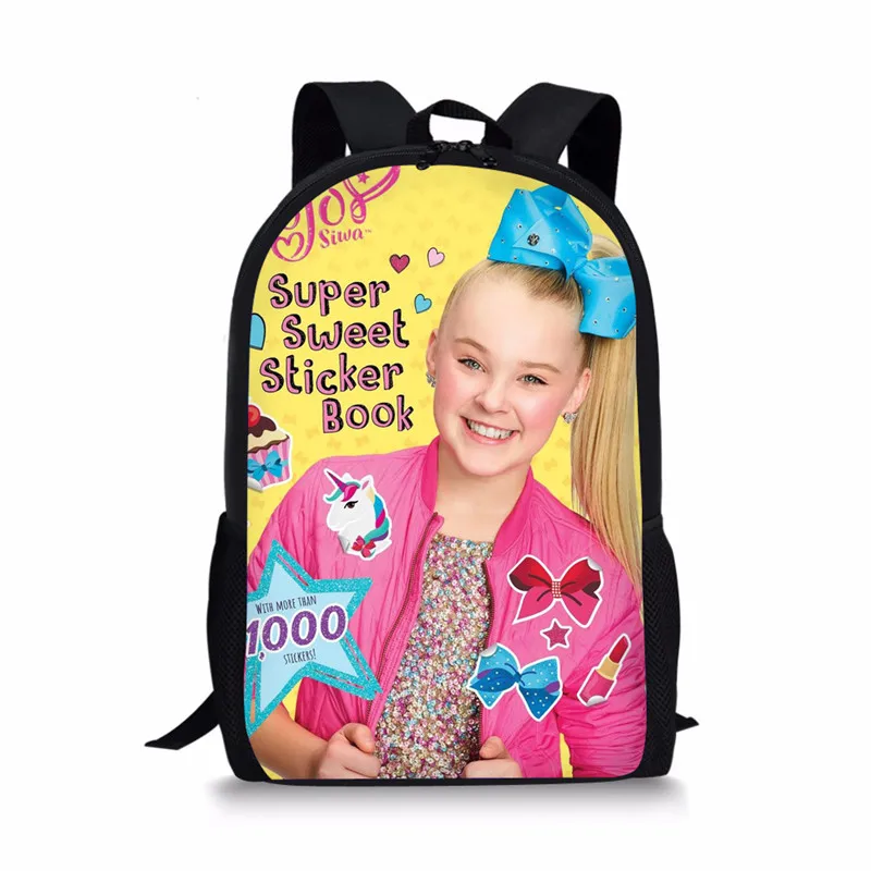 FORUDESIGNS/милые школьные сумки для девочек-подростков, суперзвезда JoJo Siwa, принт, детские сумки на плечо, повседневные школьные сумки для студентов - Цвет: HK7014C