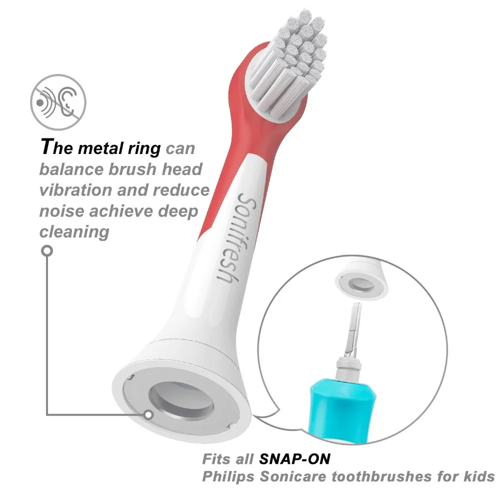 20 шт. насадки зубных щеток HX6034 для PHILIPS Sonicare HX6930 HX6730 HX6530 HX9342 HX6311 HX6031 R710 RS950 Детская