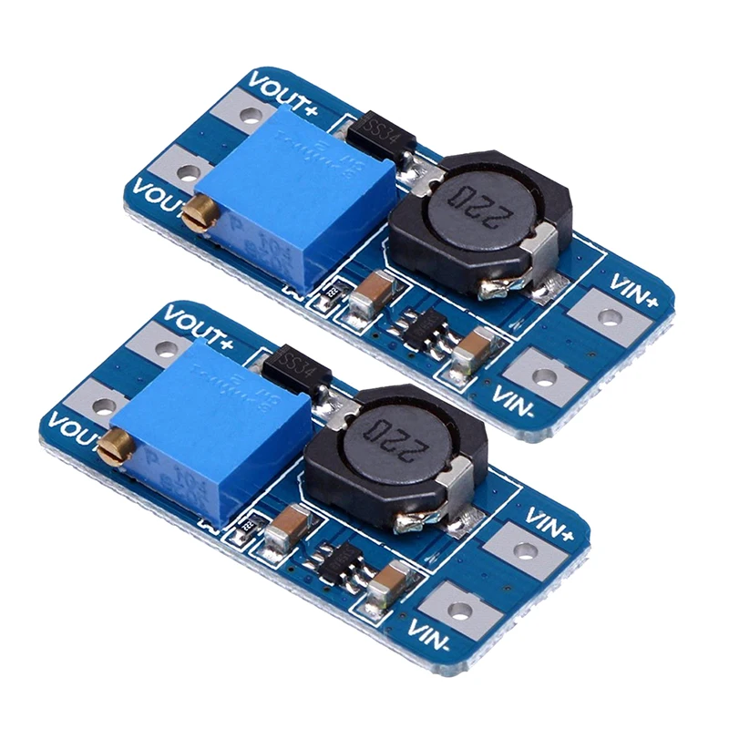 2 шт. MT3608 DC Регулируемый Модуль преобразователя питания для Arduino и многое