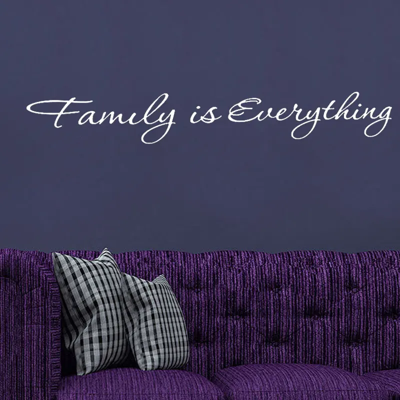 

57x8cm Cheap Sale Family Is Everything Modern Wall Sticker Home Decor Vinyl Decoration Living Room Tekst Quotes Bedroom W-29