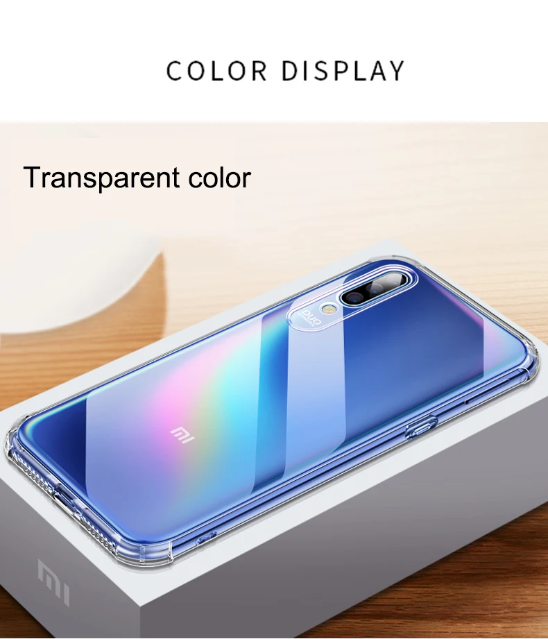 Мягкий ТПУ Прозрачный чехол для Xiaomi Black Shark 2 Helo Pocophone F1 Redmi Go Note 7 6 Pro 6A Силиконовый противоударный чехол