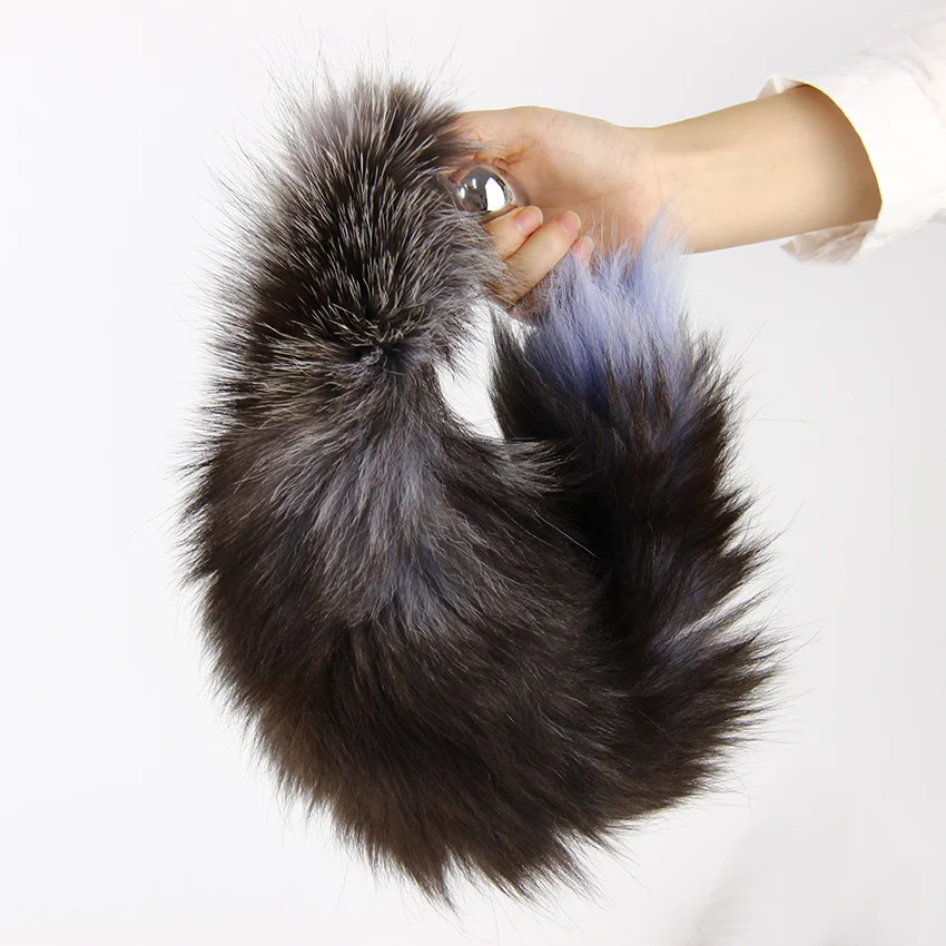 1 шт. Металлические анальные игрушки лисий хвост Анальная пробка эротические