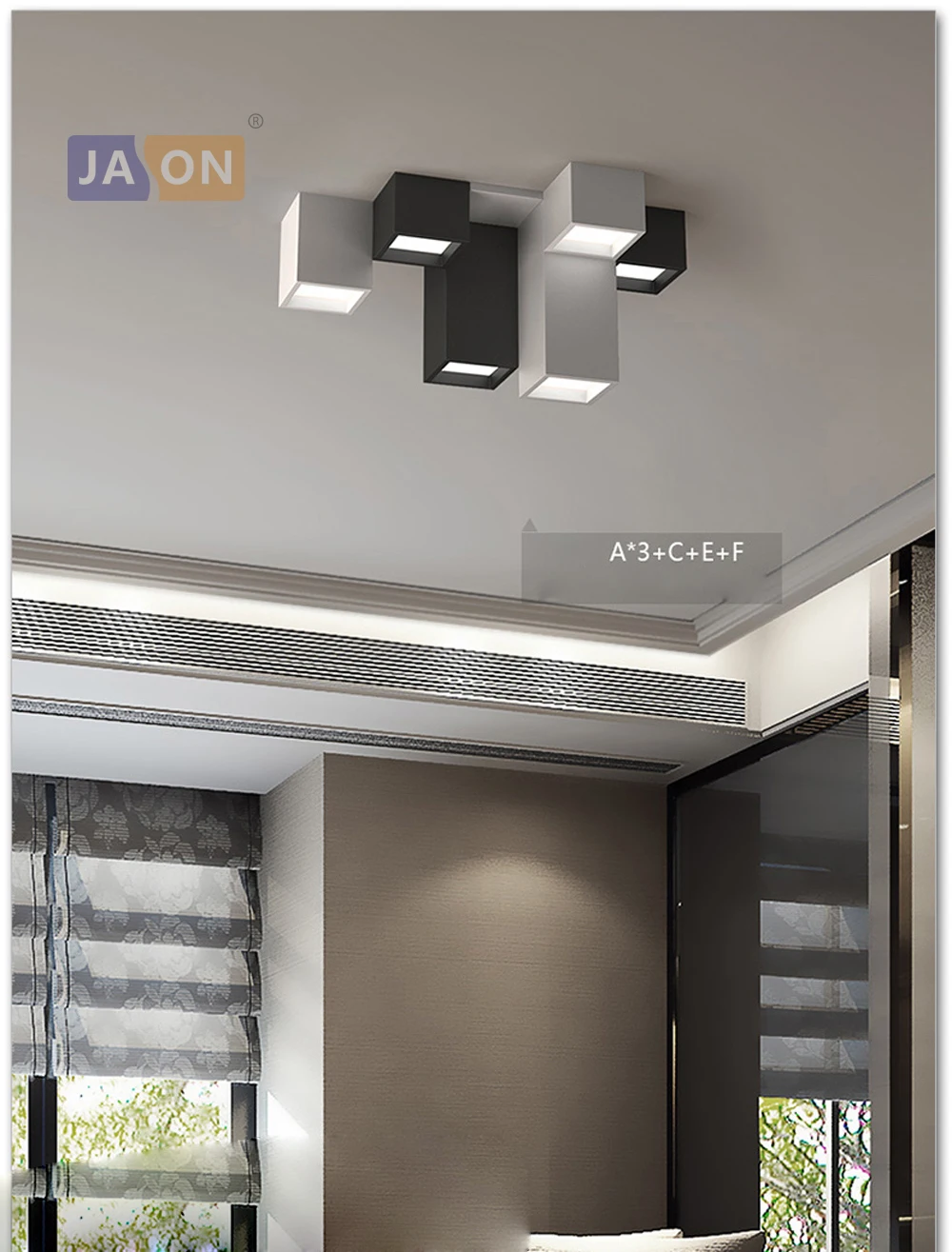 LED Современные Геометрические Железные Акриловые DIY Комбинации Светодиодные Лампы.Светодиодные Светильники.Люстры Потолочные.Светильники Потолочные Светильники.Светильник Потолочный Светильник Для и Спальни