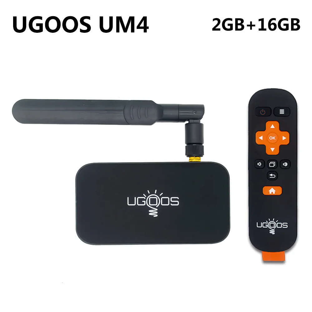 only UM4 UGOOS UM4 Android 7,1 ТВ-приставка 2 Гб DDR4 16 Гб ПЗУ RK3328 Четырехъядерный 4K HD Смарт-медиаплеер 2,4G и 5G WiFi Bluetooth 4,0 ТВ-приставка - Цвет: only UM4