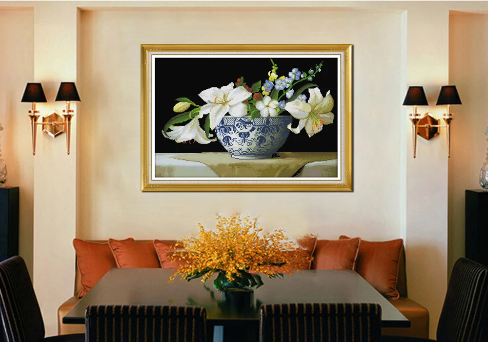 Набор для вышивки крестиком Joy Sunday набор рукоделия духов лилии китайское