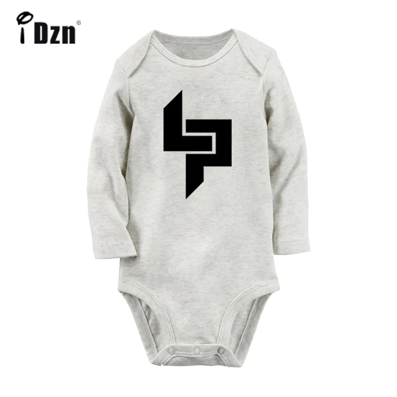 ieBaby2150GC Комплекты одежды для новорожденных мальчиков и девочек с принтом «Linkin Park»; комбинезон с длинными рукавами; боди с принтом для младенцев; комплекты одежды из хлопка - Цвет: ieBaby2150GC