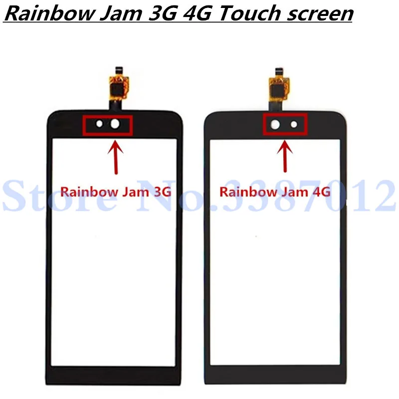 5 0 ''Замена высокого качества для Wiko Rainbow Jam 3G 4G сенсорный экран дигитайзер