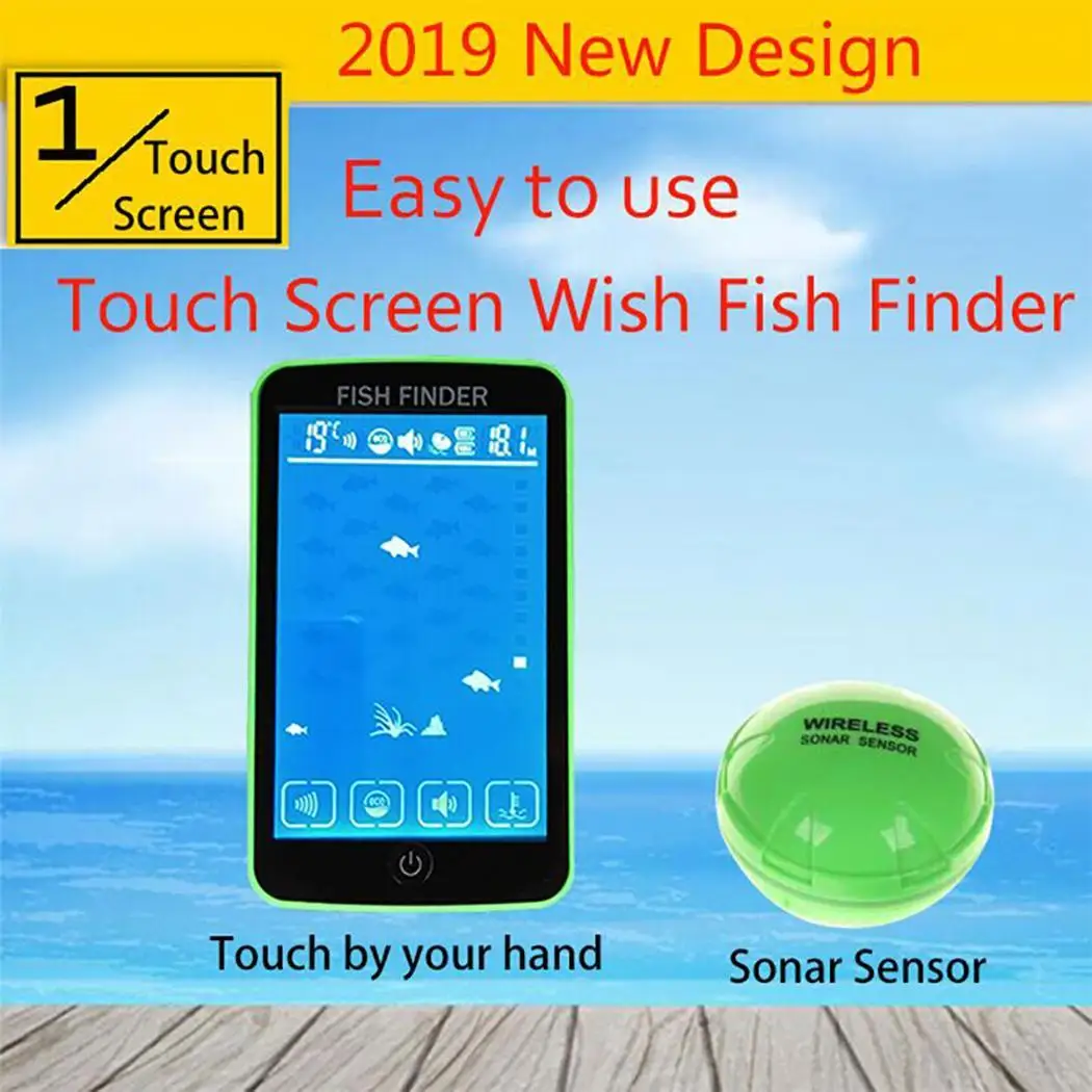 Портативный гидролокатор эхо рыба детекторы эхолот ЖК-дисплей детектор наружной