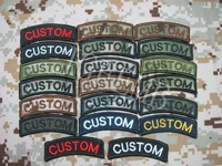 arc custom name tape text brand morale tactics military embroidery patch