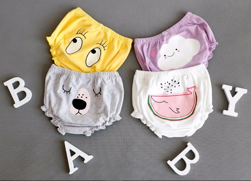 Bombachos de dibujos animados para beb&eacute;s, pantalones cortos de algod&oacute;n para ni&ntilde;os y ni&ntilde;as, ropa infantil-2