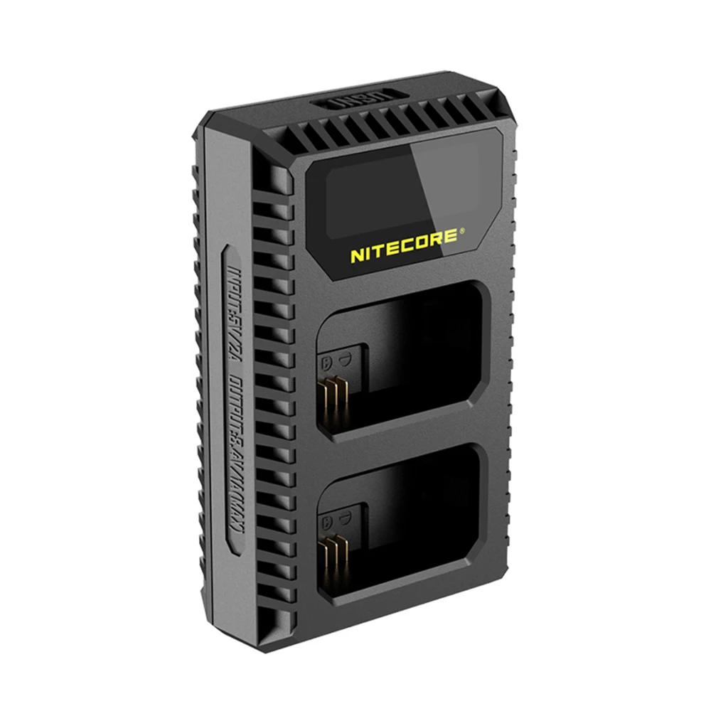 Nitecore USN1 цифровой двойной слот Путешествия Камера зарядное устройство для sony NP-FW50 батареи, совместимый с a6500 a7 a7II a7R a7R2 a7s