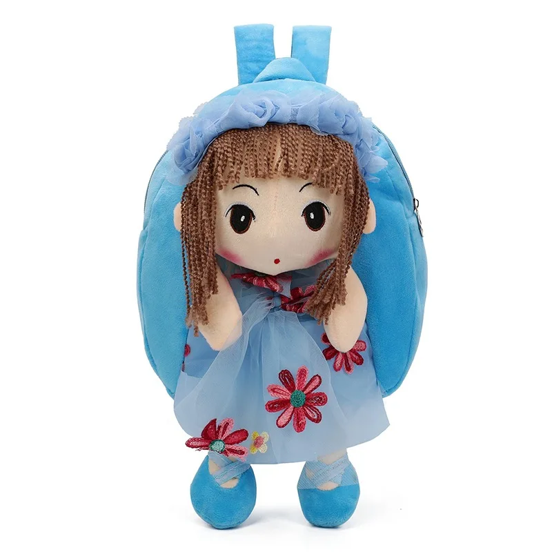 

Fashion Kawaii girl Backpack School Bag Cute Lovely Plush Girl kids Gift 25cm