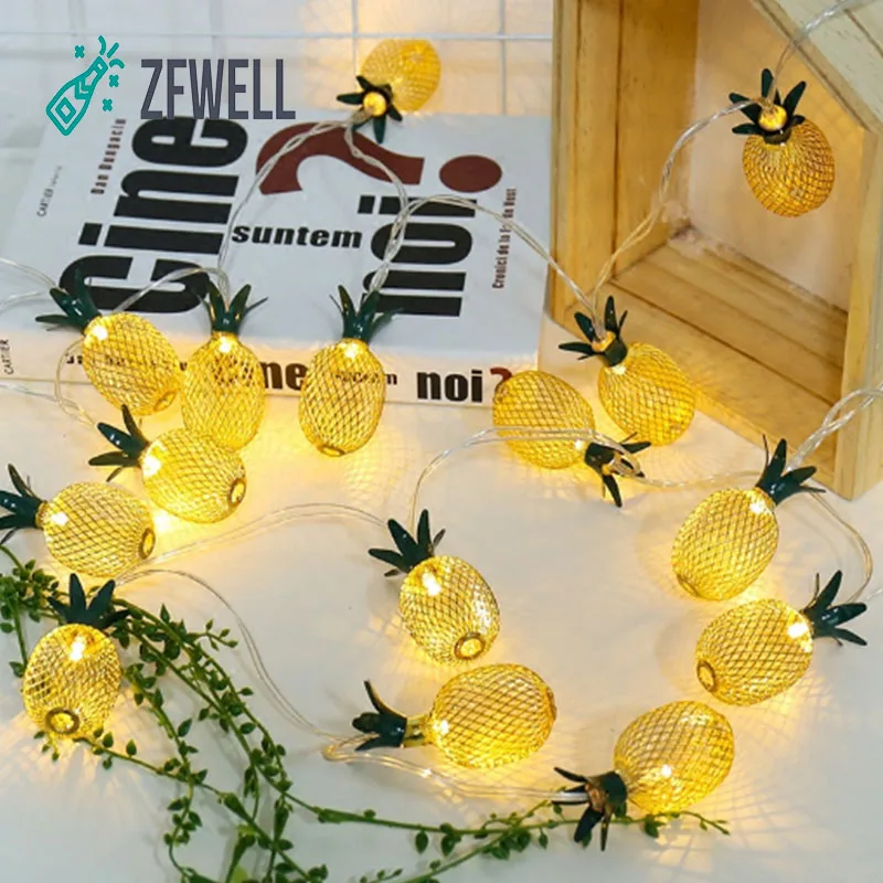 ZFWELL 1 шт./лот желтая ананасовая лампа гирлянда украшение для комнаты фруктовая