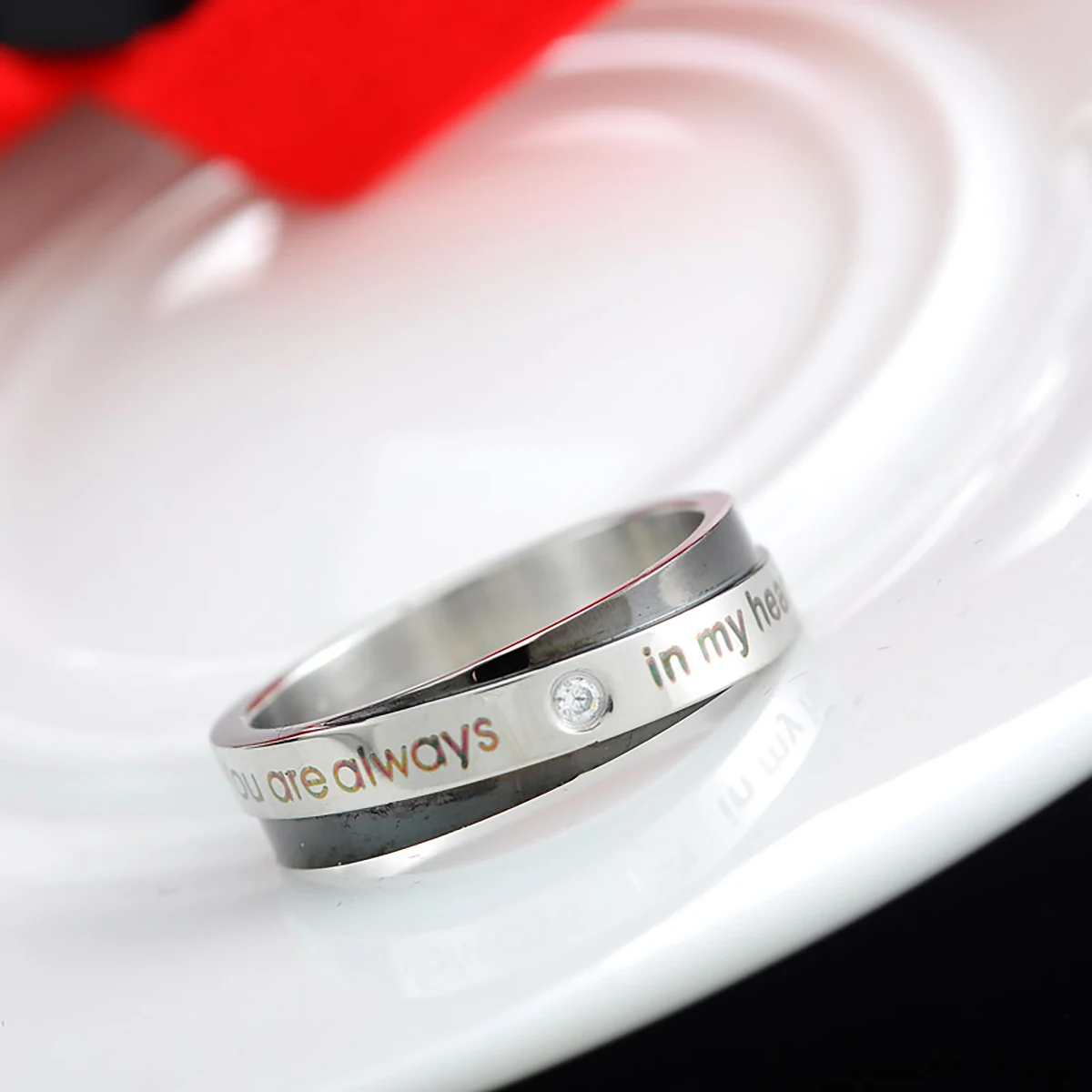 Stainless Steel Ring Couple Rings For Lover Women Jewelry Mens 2019 Trendy Simple Style Carved Silver | Украшения и аксессуары