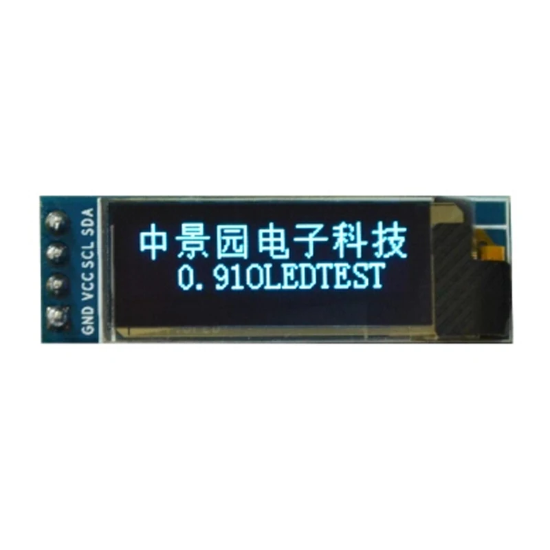 Модуль ЖК дисплея OLED для Arduino SSD1306 I2C 0 91 дюйма 128x32 последовательный Синий экран IIC