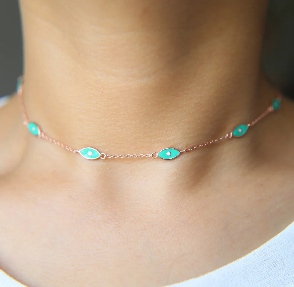 Цепочка с цепочкой ограниченная серия колье ожерелье макси эмалью 925 пробы