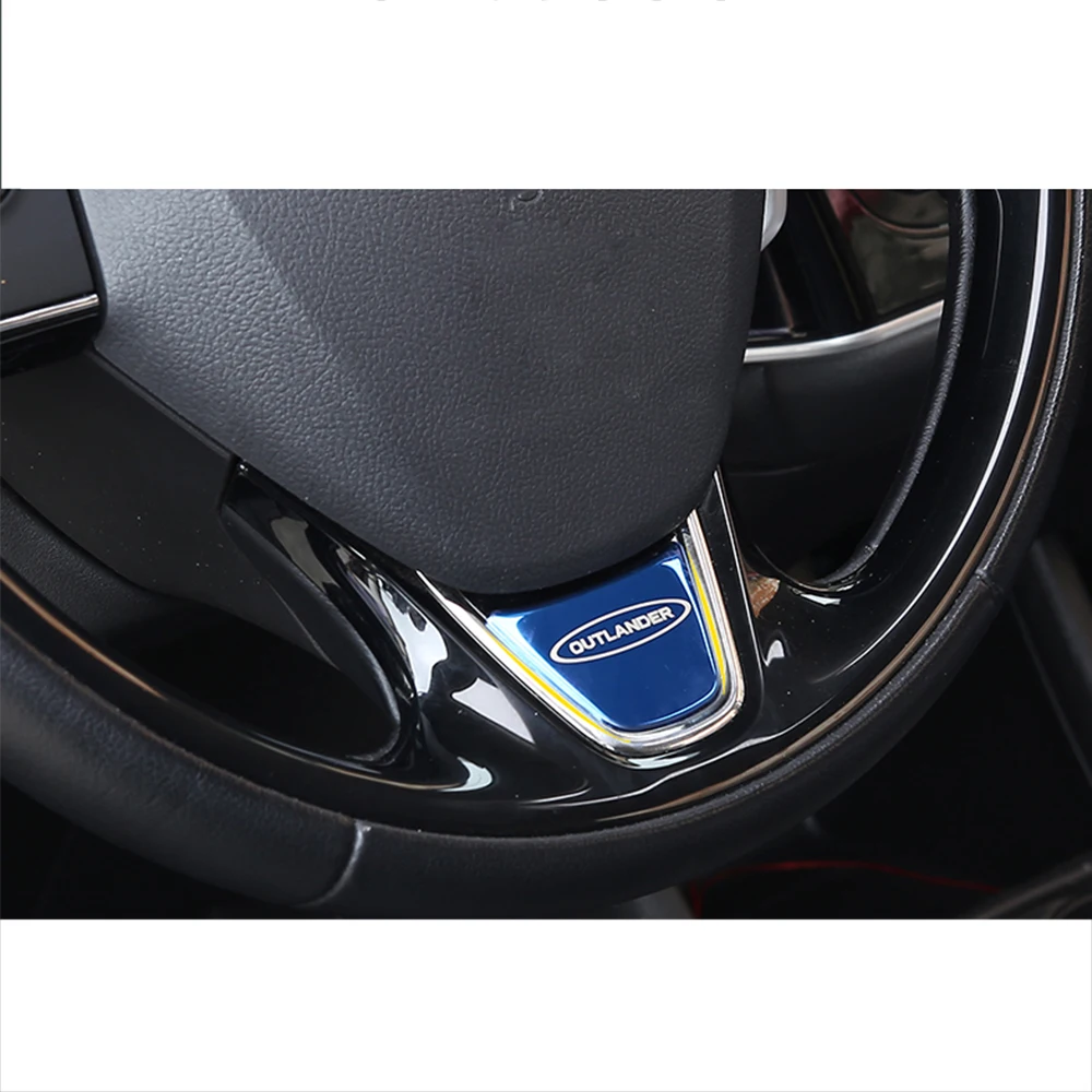 Стальные блестки на руль автомобиля чехол наклейка для Mitsubishi Outlander 2013 2014 2015 2016