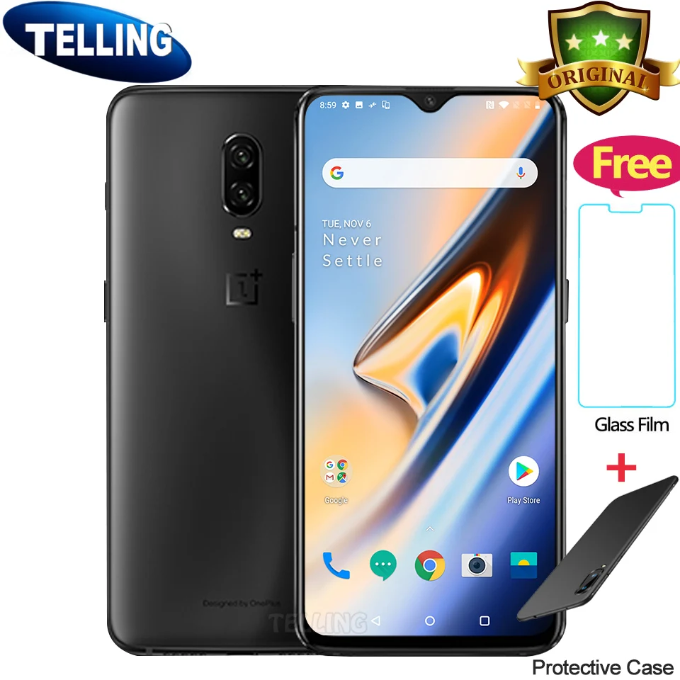 $30 подарки Global Oneplus 6T Мобильный телефон Oxygen OS 4G LTE Snapdragon 845 Восьмиядерный AMOLED экран