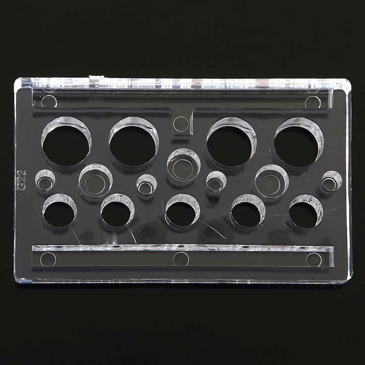 16 отверстия прямоугольник Прозрачный Акриловый Пигмент Кубок Крышка Стойки