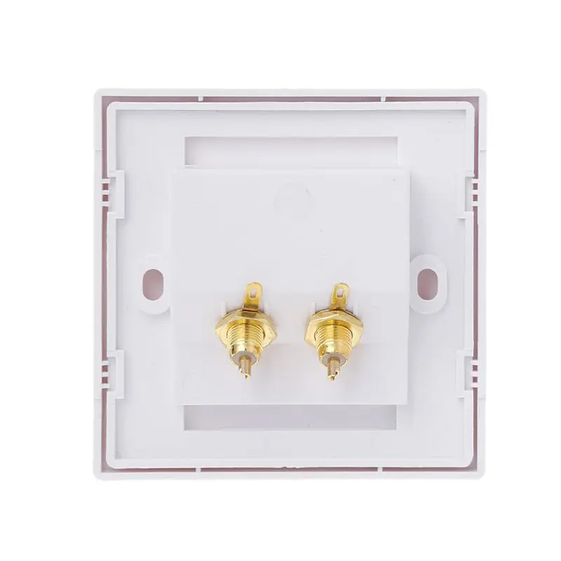 

RCA Wall Socket Audio Panel Speaker Junction Box Lotus Power Outlet-
