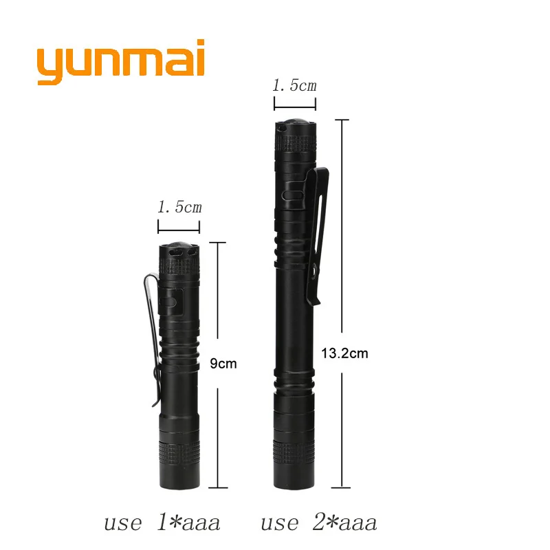 Yunmai Портативный карманный мини фонарик Новый XPE R3 Q5 2000 люмен светодиодный
