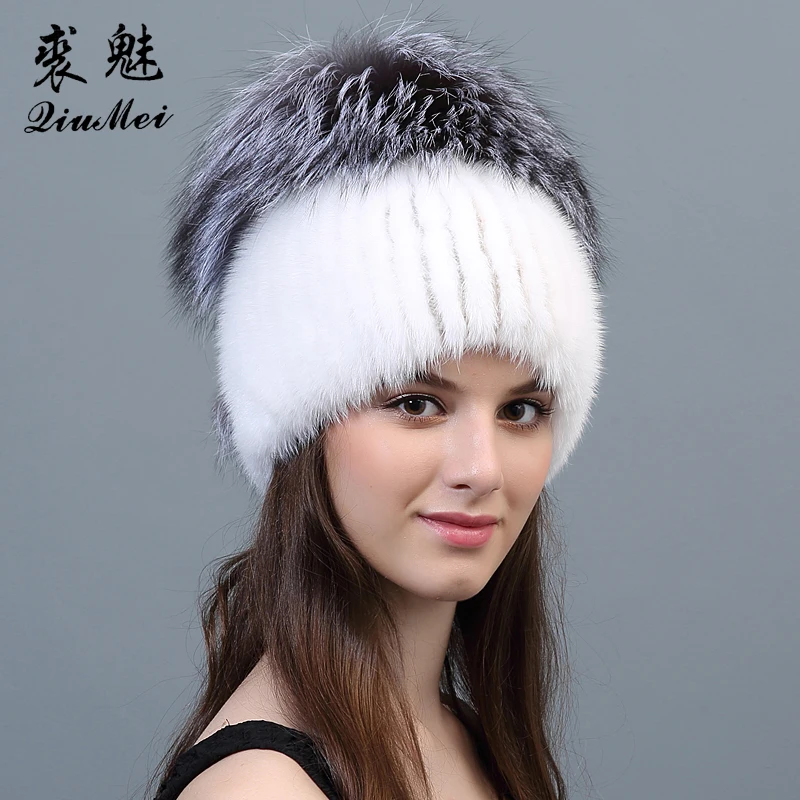 Шапки из натурального меха норки шапка с помпоном лисы новинка 2018 роскошные