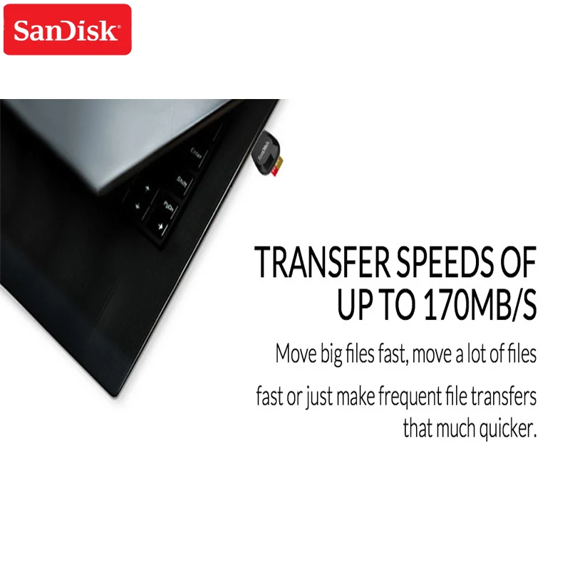 Двойной Флеш-накопитель SanDisk Mobilemate Micro SD карт ридер USB 3 0 считыватель Скорость до 170