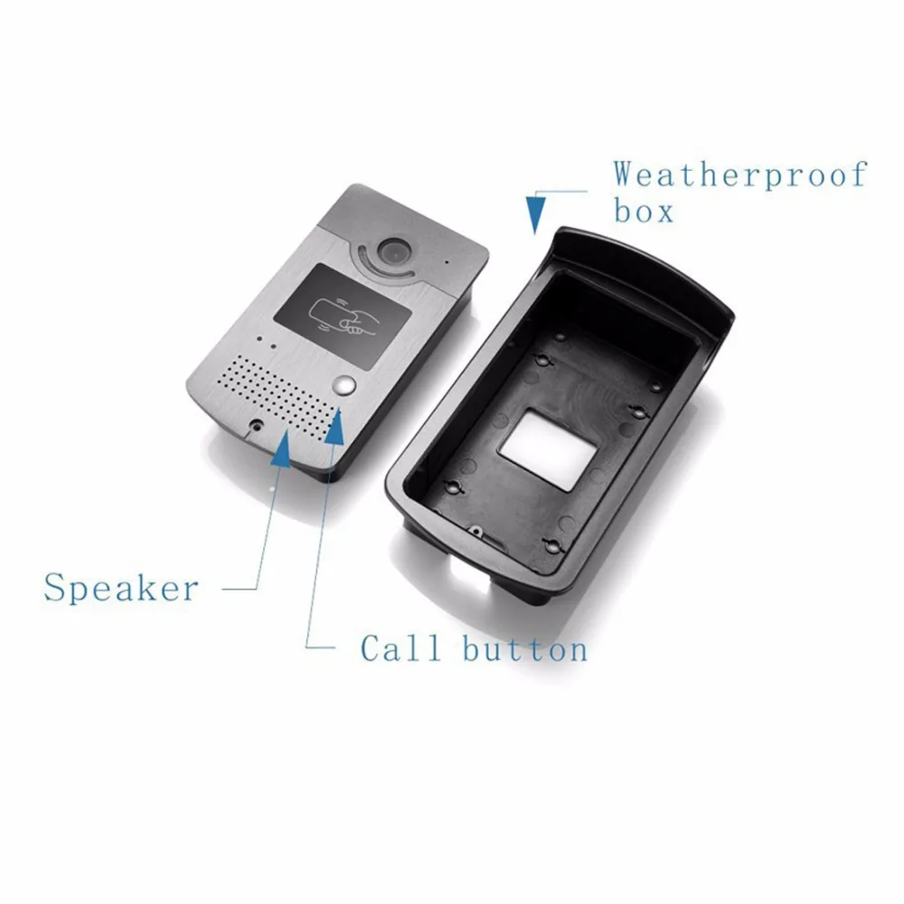 SmartYIBA видео домофона 9 &quotвидеодомофон + кнопка выхода блок питания управления ID