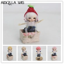 1/8 BJD парик белый/розовый/Блонд/Красный короткие волосы для
