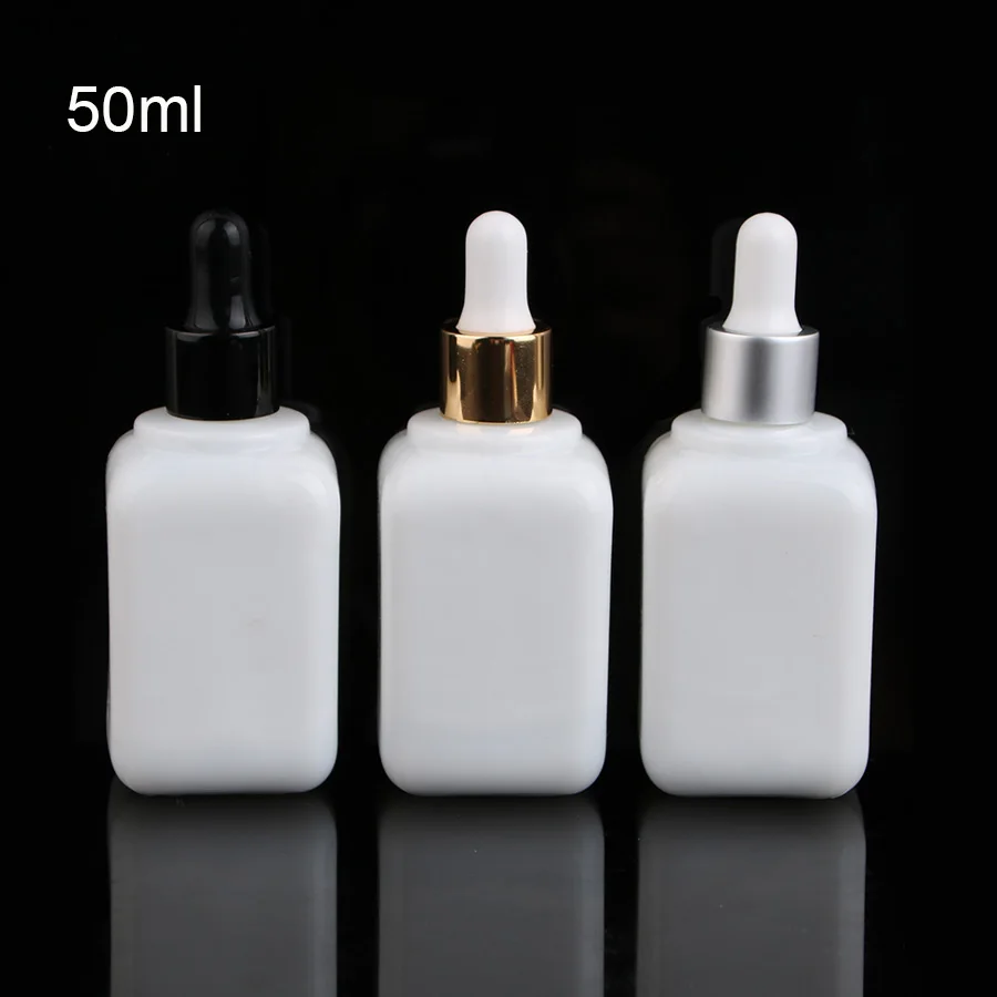 Merx Beauty оптовые продажи 6 шт 30 мл/50 мл стеклянная капельница белая бутылка пустые