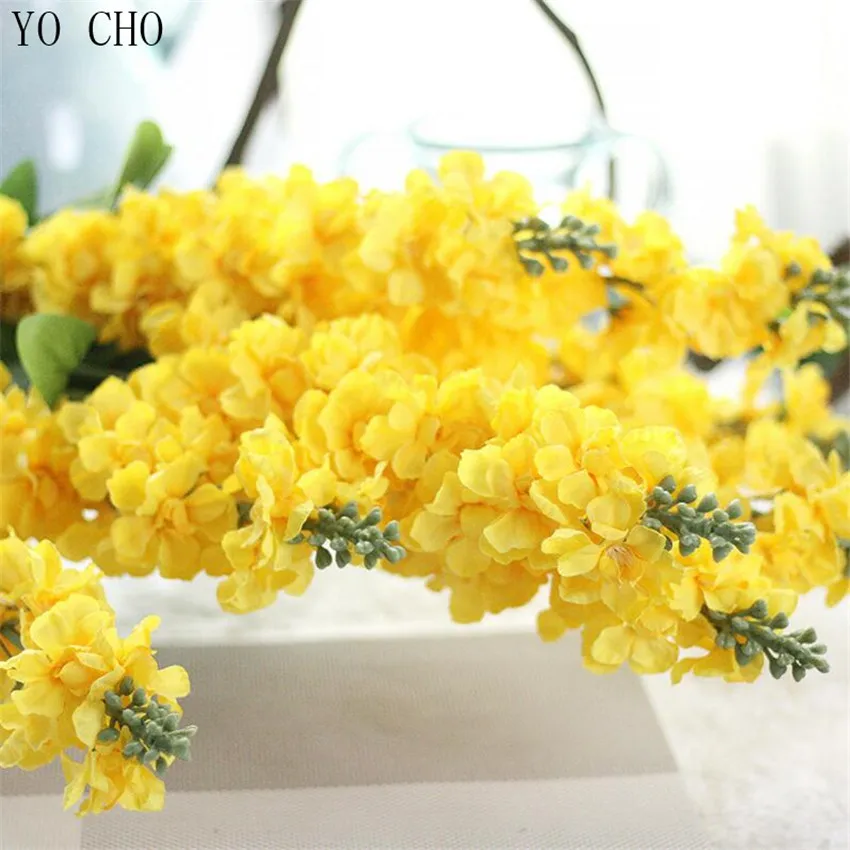 YO CHO высококачественный реальный на ощупь супер красивый искусственный Larkspur