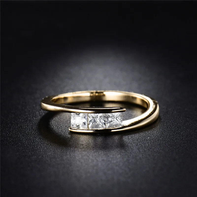 Кольцо будонг 2017 модное женское кольцо золотого цвета со стразами Винтажное