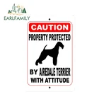 EARLFAMILY, 13 см x 8,7 см, защита от AIREDALE TERRIER Dog с отношением, автомобильная наклейка, виниловая наклейка, защита от царапин