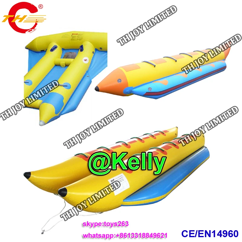 Бесплатная доставка 1 шт. летающая рыба + Однорядная надувная Банановая лодка