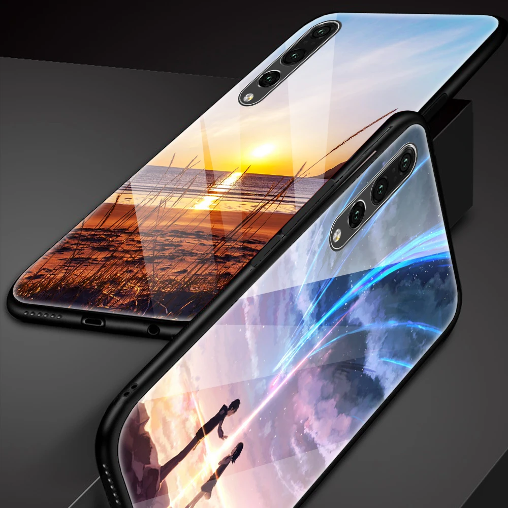 Чехол из витражного стекла для Huawei P20 pro lite мягкий чехол P10 plus mate 10 9 nova 2 honor