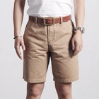 Винтажные летние мужские повседневные шорты Red Tornado однотонные зеленые Khkai