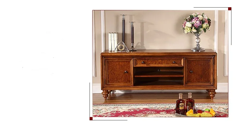 Американский кантри древесины корпуса аудио-с кабинет гостиная простой