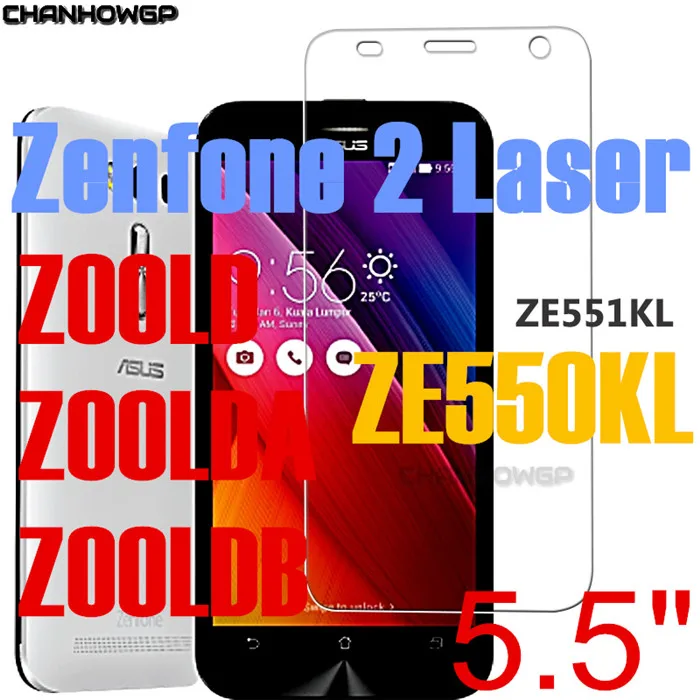 Закаленное Стекло для ASUS Zenfone 3 Max X008D X00DD Z010D ZC520TL лазерный ZC551KL Go X00AD ZB500KL ZB452KG G550KL Экран протектор - Цвет: zenfone 2 laser 5.5
