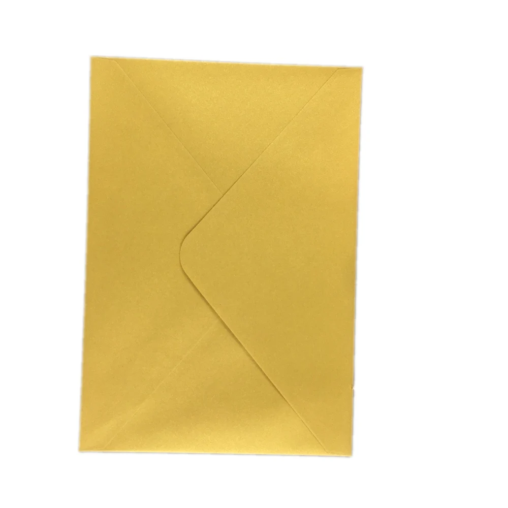 gold pearl 25x переливающийся перламутровый бумажный Свадебный пригласительная карта в конверте перламутровый Блестящий конверт 4 торжества - Цвет: gold pearl